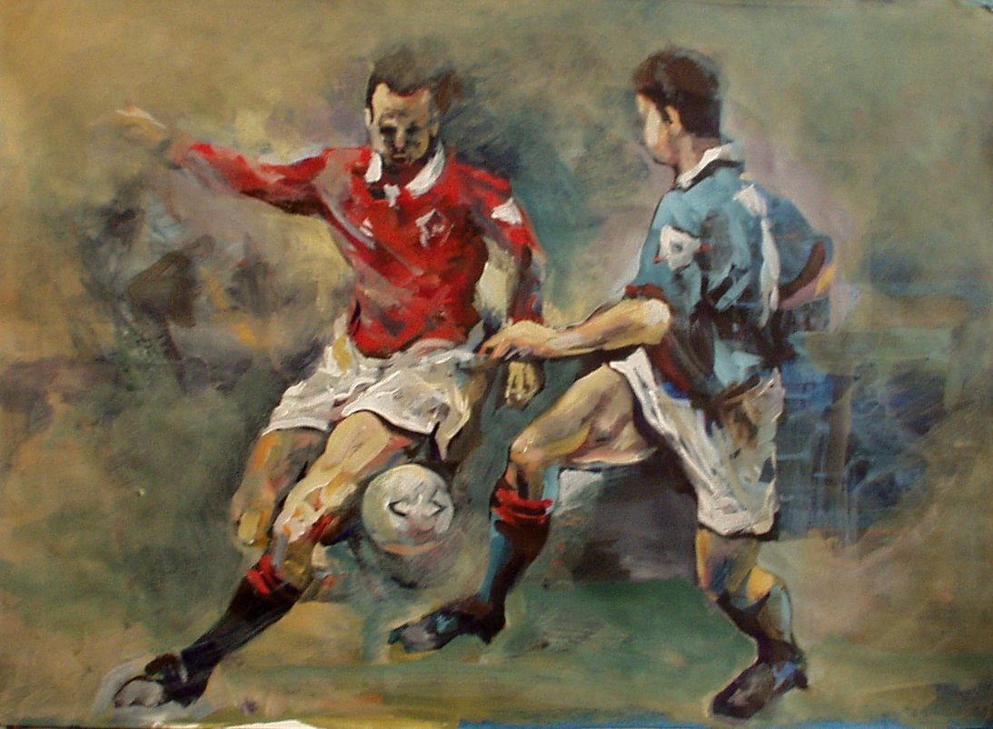 Αποτέλεσμα εικόνας για football painting